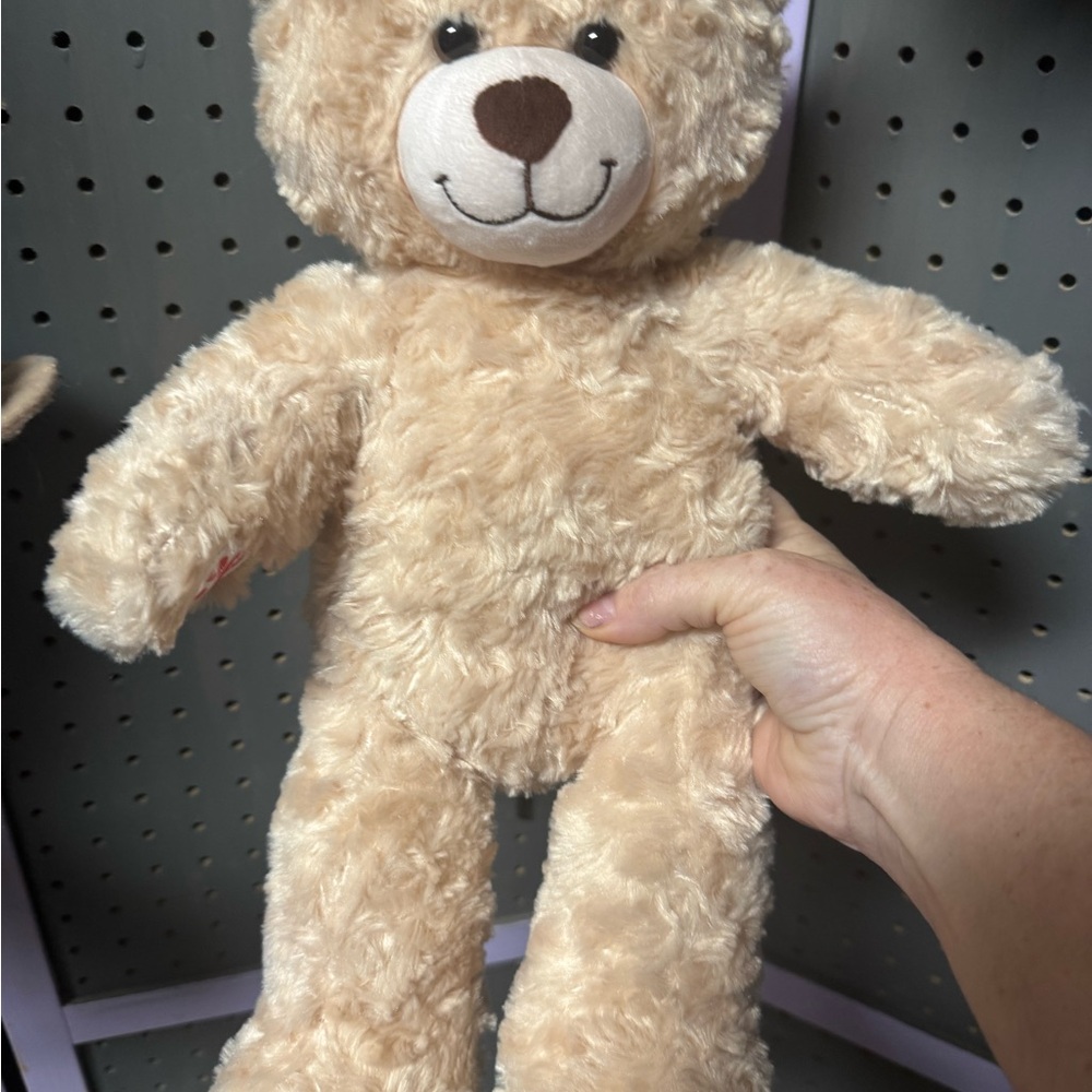 Build-A-Bear Cream Plush Teddy